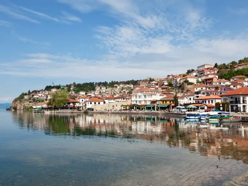 Vue de Ohrid, Macédoine du Nord