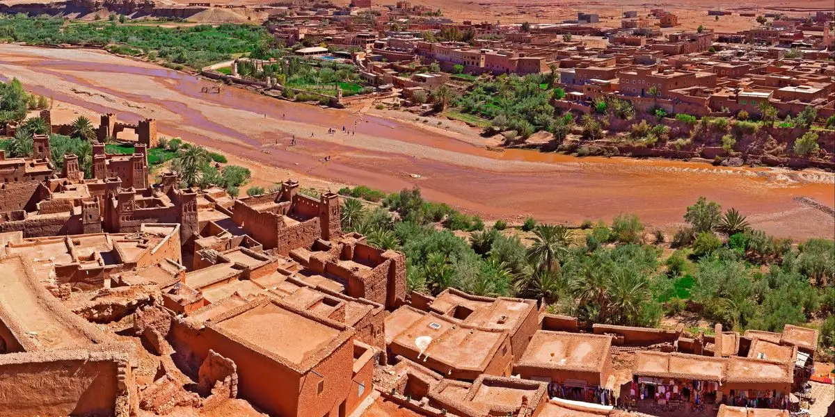 Veduta di Ouarzazate, Marocco