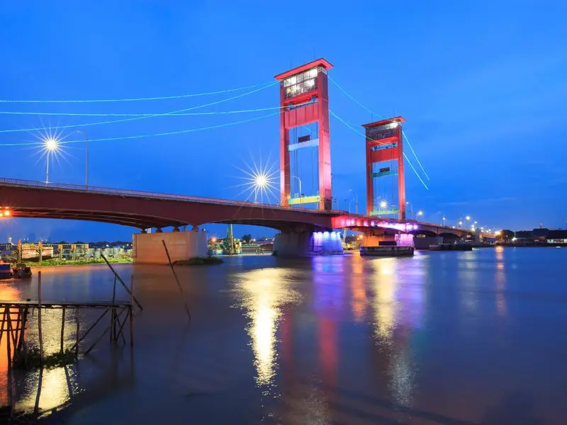 Veduta di Palembang, Indonesia