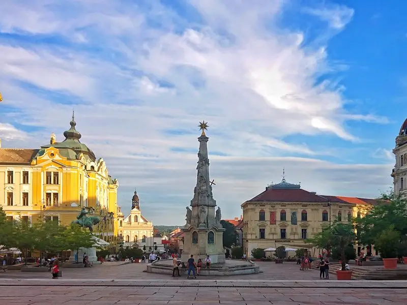 Ansicht von Pécs, Ungarn