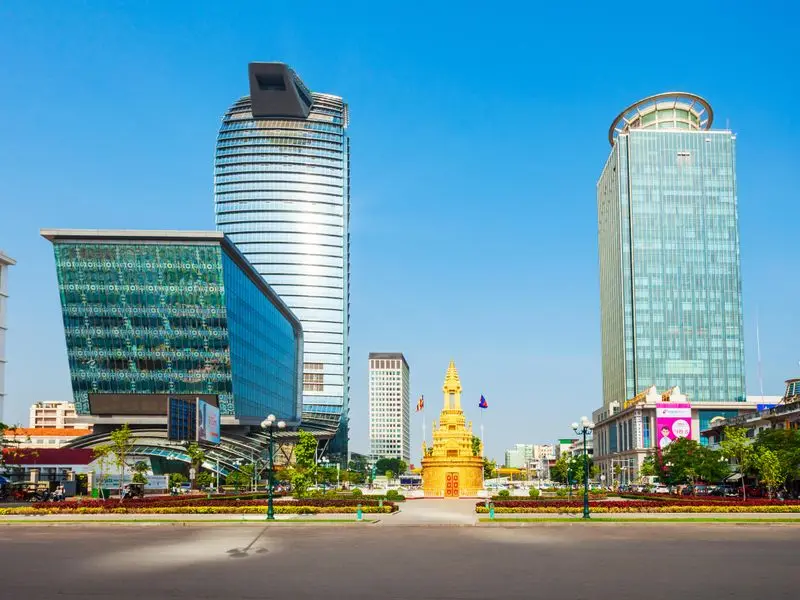 View of Phnom Penh, Cambodia