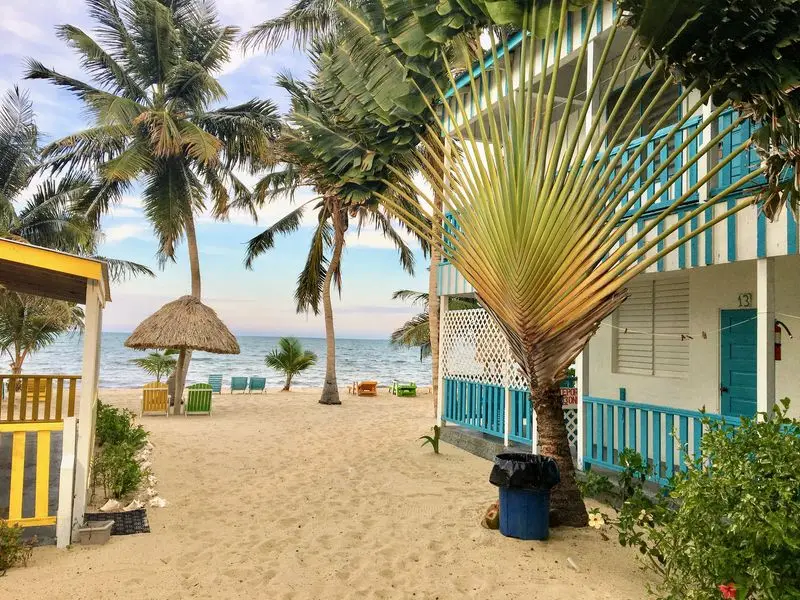 Ansicht von Placencia, Belize