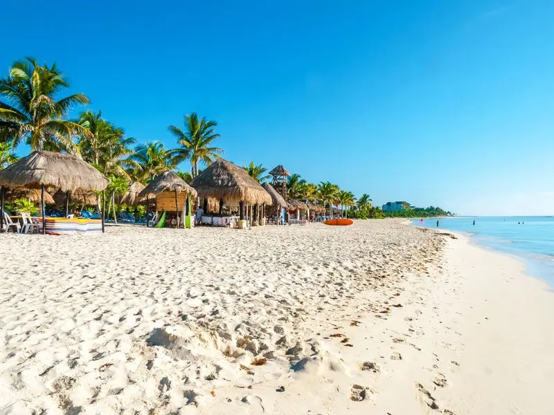 Veduta di Playa del Carmen, Messico