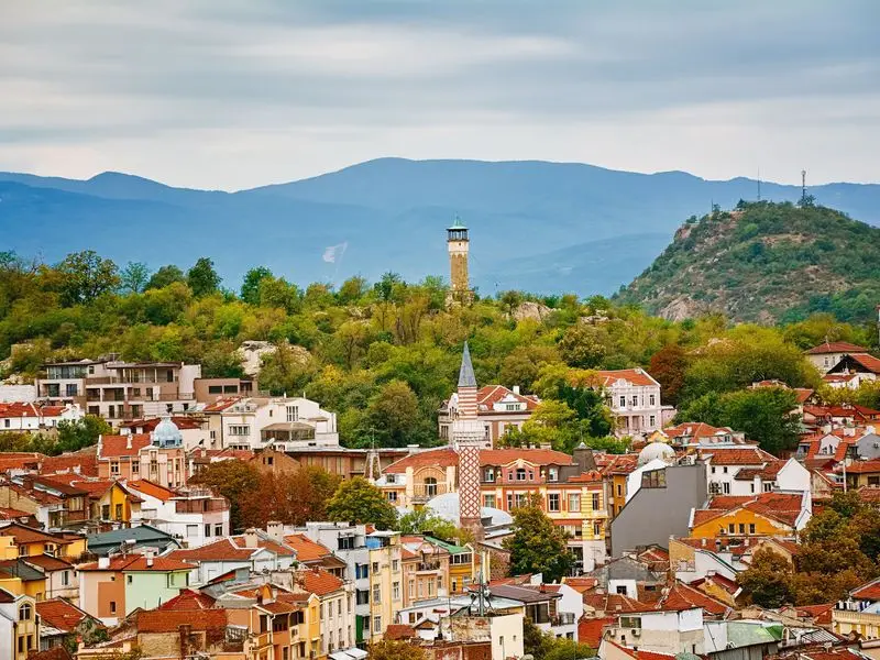 Ansicht von Plowdiw, Bulgarien