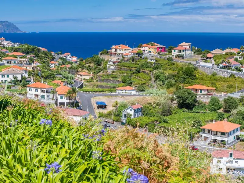 Veduta di Ponta Delgada, Portogallo