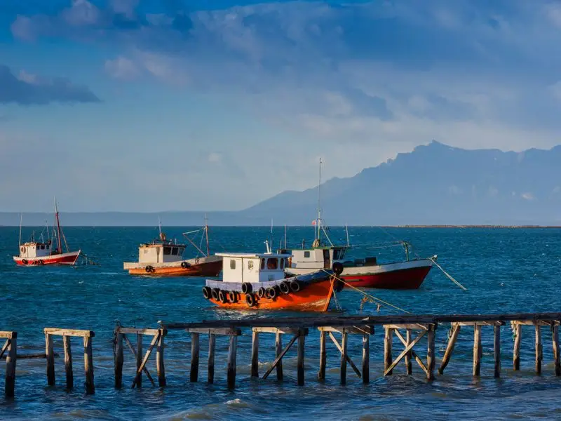Vista de Puerto Natales, Chile