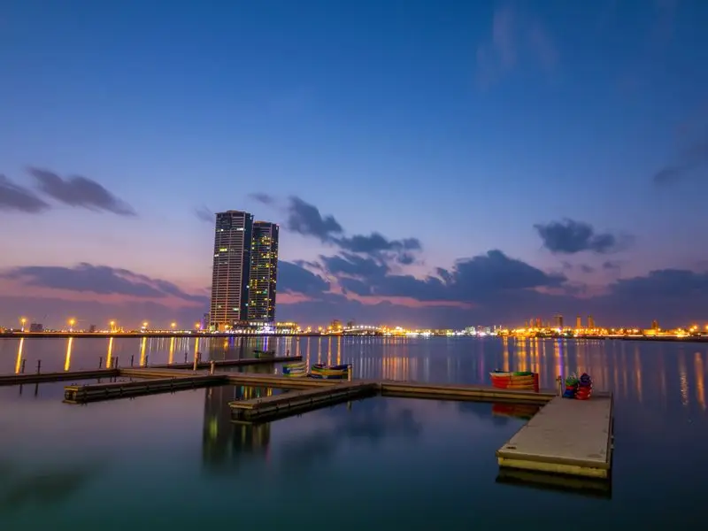 Veduta di Ras Al Khaimah, Emirati Arabi Uniti
