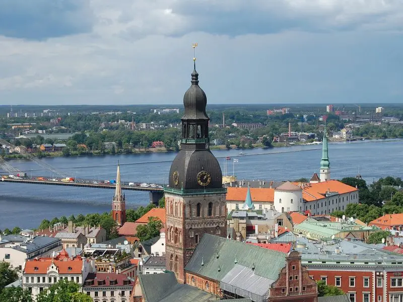 Ansicht von Riga, Lettland