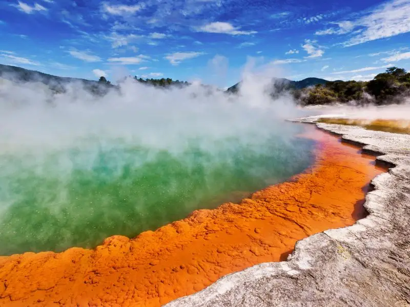 Ansicht von Rotorua, Neuseeland