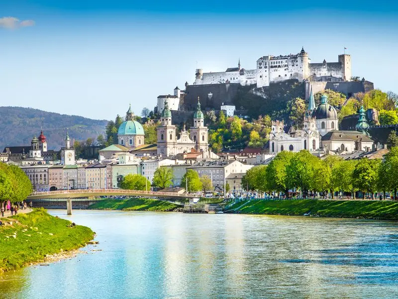 Vista de Salzburgo, Austria