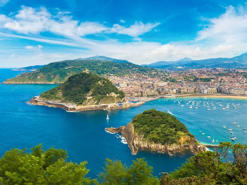 Vue de Saint-Sébastien, Espagne