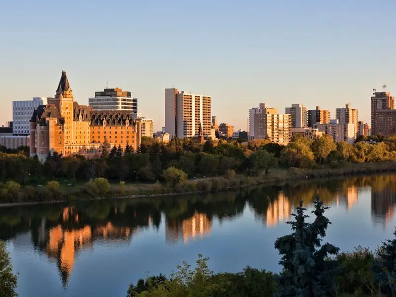 Ansicht von Saskatoon, Kanada