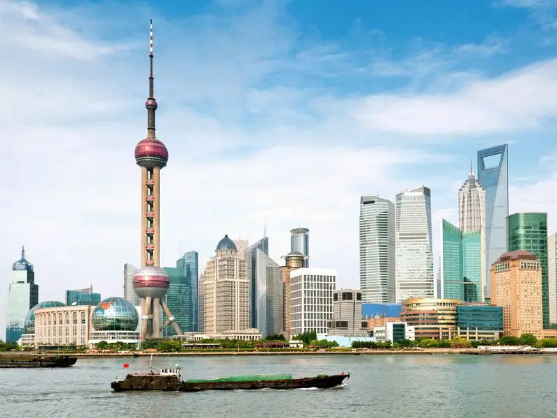 Ansicht von Shanghai, China