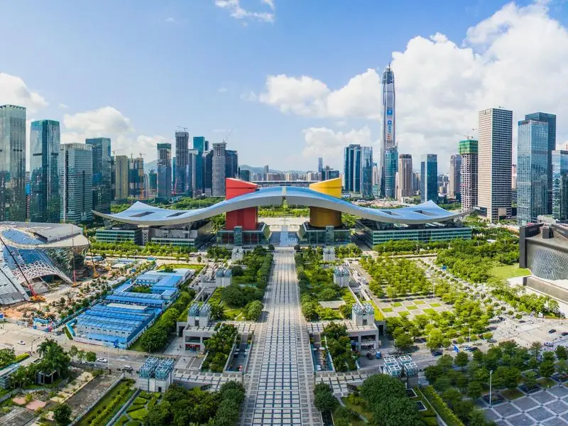Ansicht von Shenzhen, China