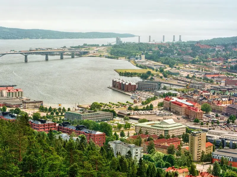 Ansicht von Sundsvall, Schweden