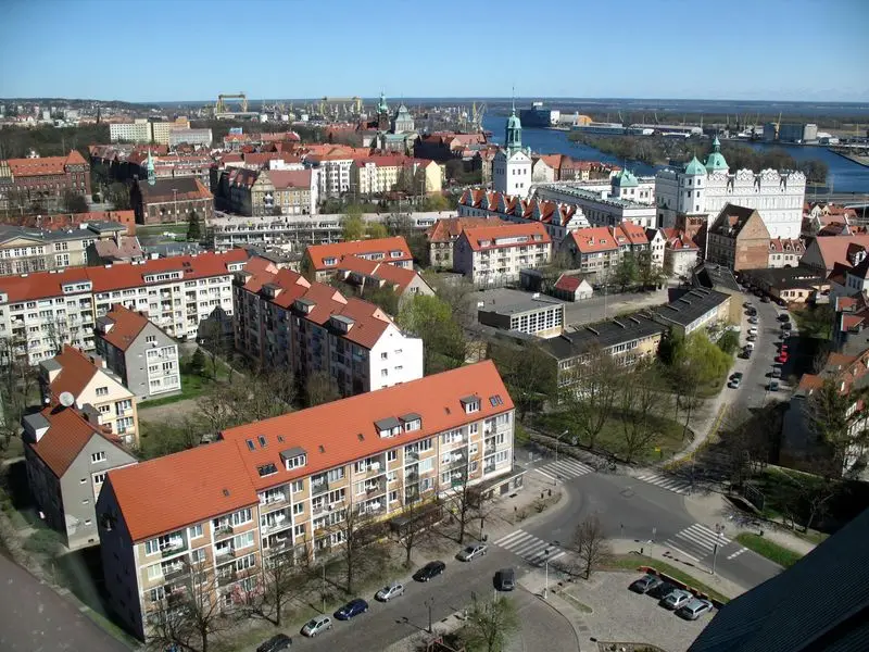 Vista de Szczecin, Polonia