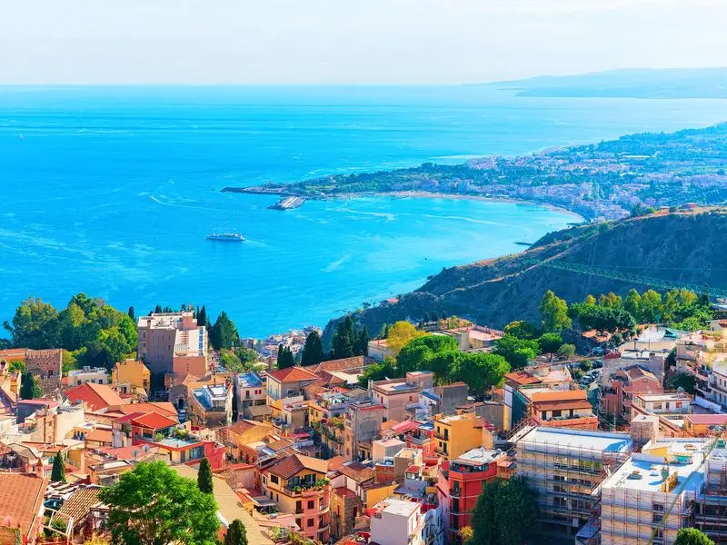 Veduta di Taormina, Italia