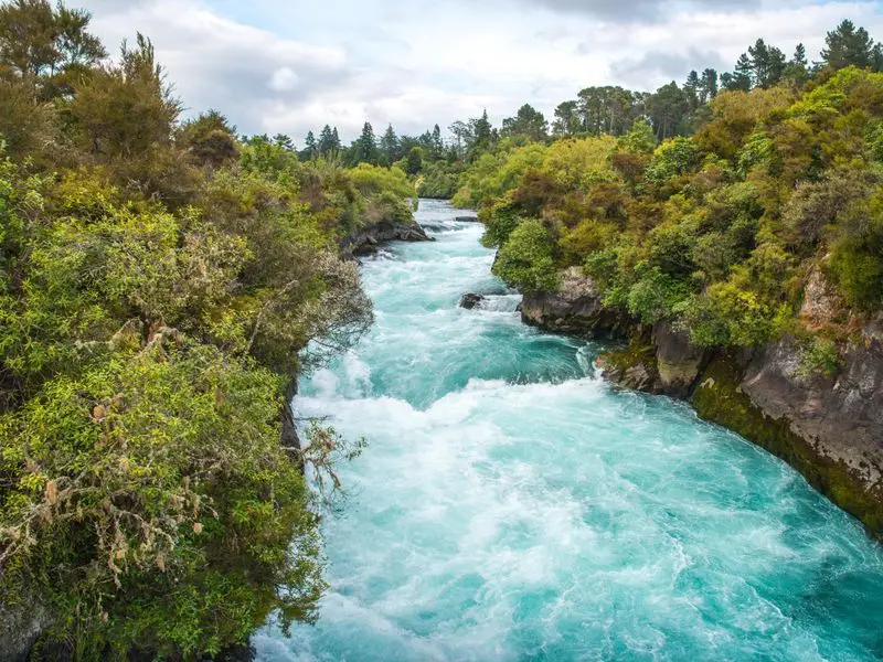 Veduta di Taupo, Nuova Zelanda