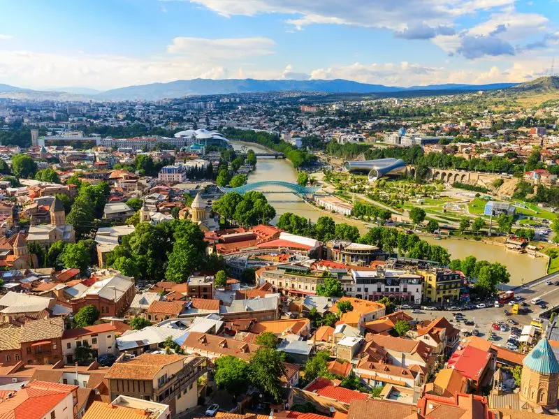 Ansicht von Tiflis, Georgien