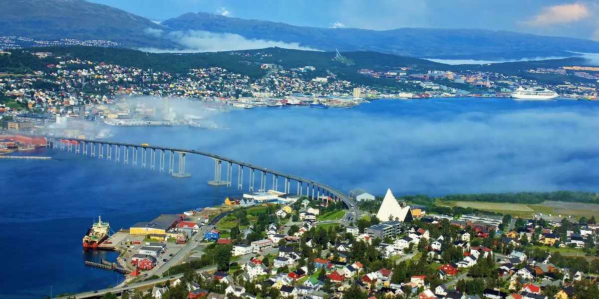 Vista de Tromsø, Noruega