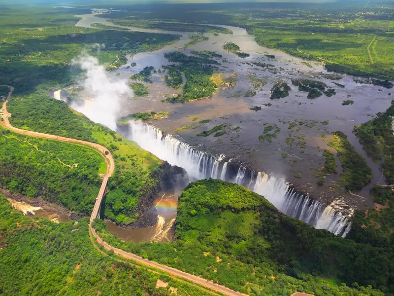 Ansicht von Victoria Falls, Simbabwe