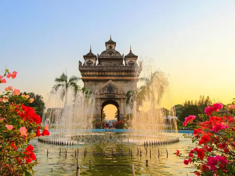 Vue de Vientiane, Laos