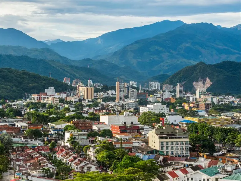 Veduta di Villavicencio, Colombia