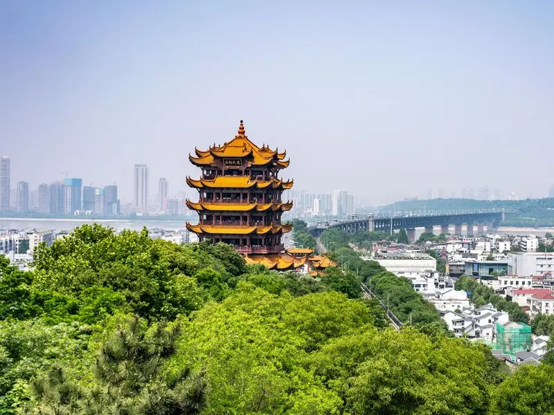Vista de Wuhan, China