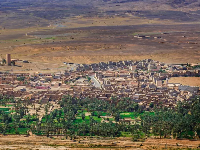 Veduta di Zagora, Marocco